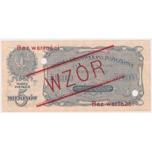 5 mln mkp 1923 - WZÓR - A - z perforacją