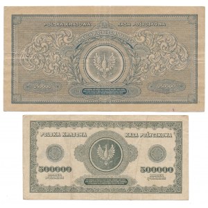 250.000 i 500.000 mkp 1923 - zestaw (2szt)
