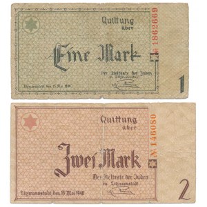 Getto 1 i 2 marki 1940 (2szt)