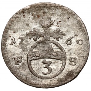 Saxe-Weimar-Eisenach, Karl August, 3 kreuzer 1760 FS