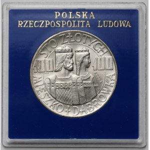 Próba SREBRO 100 złotych 1966 Mieszko i Dąbrówka - półpostacie