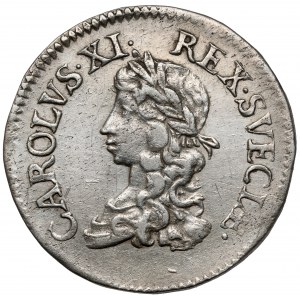 Szwecja, Karol XI, 2 marki 1672, Sztokholm