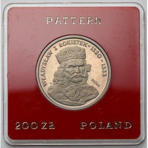 Próba CuNi 200 złotych 1986 Władysław I Łokietek