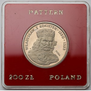 Próba CuNi 200 złotych 1986 Władysław I Łokietek