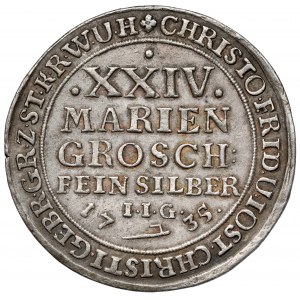 Stolberg, 24 mariengroschen 1735 IIG