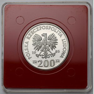 Próba FeNi 200 złotych 1985 Pomnik - Szpital Centrum Zdrowia Matki Polki