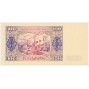 100 złotych 1948 - próba kolorystyczna - duża RZADKOŚĆ
