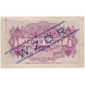 Londyn, 1 złoty 1939 - WZÓR - A 1 234 567