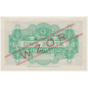 Londyn, 2 złote 1939 - WZÓR - A 1 234 567