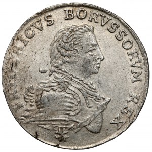 Prusy, Friedrich II, 1/6 talara 1751-A, Berlin