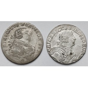 Prusy, Szóstaki 1755 i 1763 - zestaw (2szt)