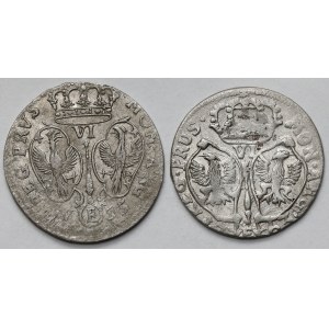 Prusy, Szóstaki 1755 i 1763 - zestaw (2szt)