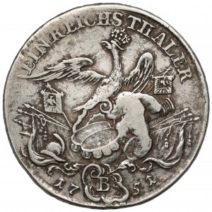 Śląsk, Fryderyk II, Talar 1751-B Wrocław