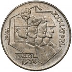 Próba MIEDZIONIKIEL 20 złotych 1974 Górnik, Hutnik... - bez znaku
