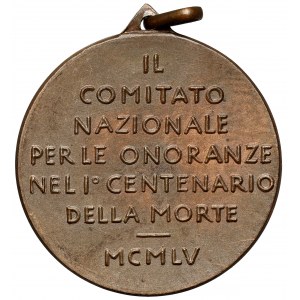 Włochy, Medal 1955 - Adam Mickiewicz