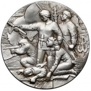 Medal SREBRO 25 rocznica Powstania Warszawskiego 1969