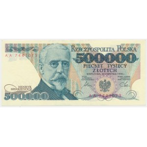 500.000 złotych 1990 - AA