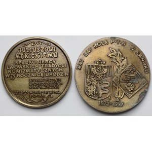 Medale, Rudolf i Juliusz Mękiccy - zestaw (2szt)