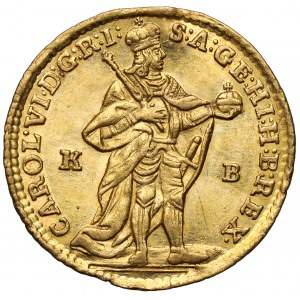 Węgry, Karol VI, Dukat 1738 KB, Kremnica