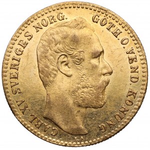 Szwecja, Karol XV, Carolin (10 franków) 1871