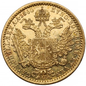Austria, Franciszek Józef I, Dukat 1860-A, Wiedeń