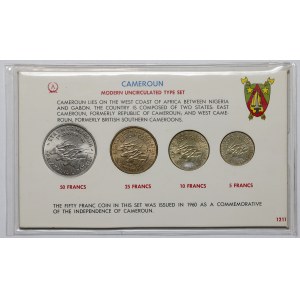 Kamerun, zestaw monet 1960-1965 - zestaw (4szt)