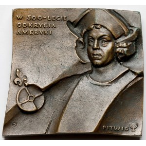 Seria Krzysztof Kolumb 1992, Plakieta 500-lecie odkrycia Ameryki