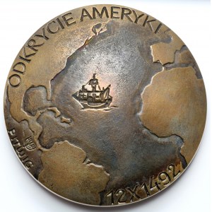 Seria Krzysztof Kolumb 1992, Medal Odkrycie Ameryki 1492 (SJ)