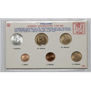 Finlandia, zestaw monet 1964-1965 - zestaw (6szt)