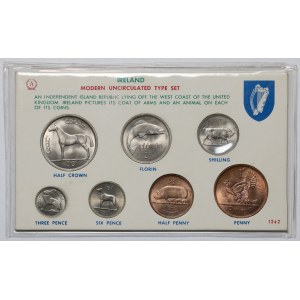 Irlandia, zestaw monet 1963-1964 (7szt)
