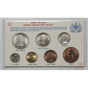 Wielka Brytania, zestaw monet 1964-1965 - zestaw (7szt)