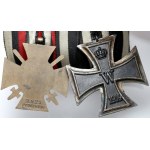 Niemcy, szpanga za I Wojnę Światową - krzyż żelazny II Kl. i Krzyż zasługi wojennej z mieczami