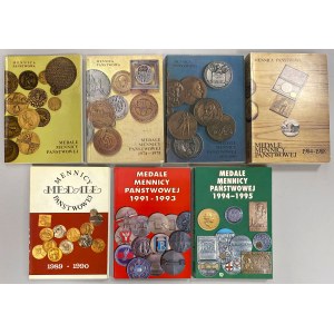 Medale Mennicy Państwowej - Komplet katalogów za okres 1946-1995 (7szt)