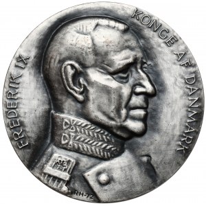 Dania, Fryderyk IX, Medal SREBRO 25-lecie panowania 1972