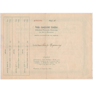 Polsko-Amerykański Syndykat Odbudowy Przemysłu Krajowego, 10x 1.000 mkp 1922