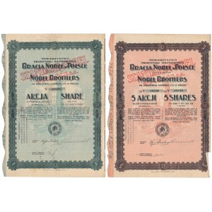 STANDARD NOBEL w Polsce, 50 zł i 5x 50 zł 1925 (2szt)