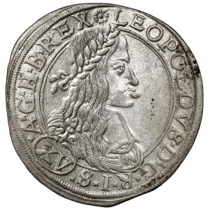 Austria, Leopold I, 15 krajcarów 1663, Wiedeń