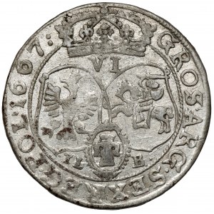 Jan II Kazimierz, Szóstak Bydgoszcz 1667 TLB
