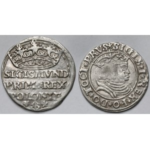 Zygmunt I Stary, Grosz Kraków 1527 i Toruń 1531 - zestaw (2szt)