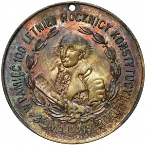 Medal, 100. rocznica Konstytucji 3 Maja - New York 1891