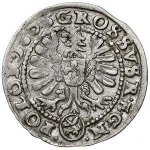 Zygmunt III Waza, Grosz Kraków 1606 - błąd R•EGN - BEZ obwódki
