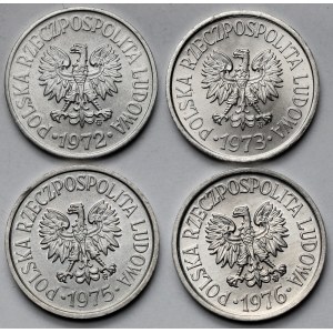 20 groszy 1972-1976 - zestaw (4szt)