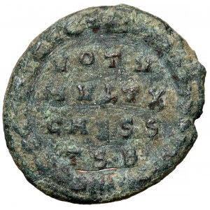 Constantine II (337-340 AD) Follis, Thessalonica - inscription legend