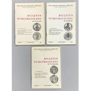 Biuletyn numizmatyczny 1988 - komplet (3szt)