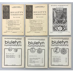 Biuletyn numizmatyczny 1985 - komplet (6szt)