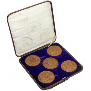 Austria, Medale Wystawa Światowa Wiedeń 1873 (5szt)