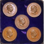Austria, Medale Wystawa Światowa Wiedeń 1873 (5szt)