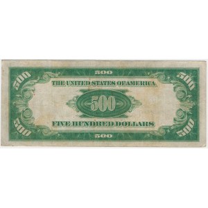 USA, 500 Dollars 1928 - GOLD CERTIFICATE - RZADKOŚĆ