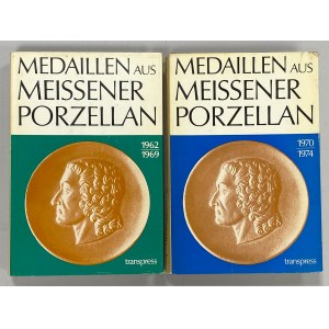 Medaillen aus Meissener Porzellan, 1962-1974 (2szt)