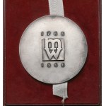 Medal, 200 lat Mennicy Warszawskiej 1766-1966 - tombak srebrzony - RZADKI